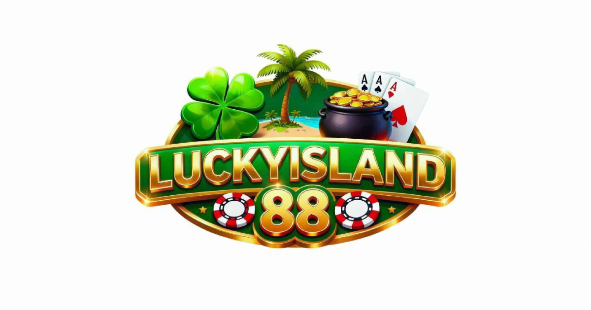 Island-themed main banner showing tropical scenery for Lucky Island 88
